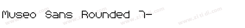Museo Sans Rounded 7字体转换